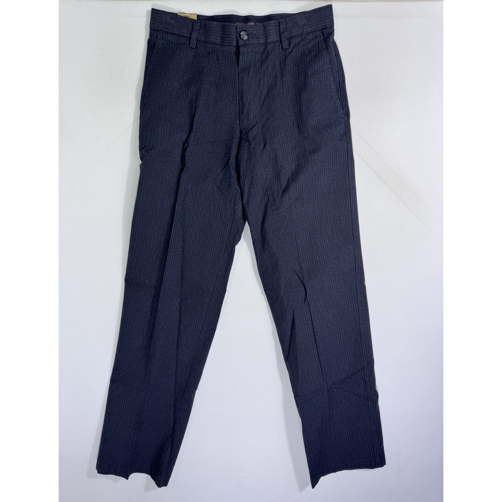 Dockers Signature Khaki D2 Straight Fit Mens 29x32 Pants Striped Grey Chino NWT